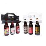 6 pack de cerveza artesanal rojas