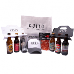 6pack Regalo con gorra, vaso y chorizo picante